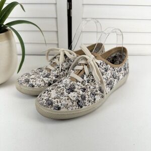 Hotter Comfort Concept Mabel Floral Low Sneaker Blue Tan Floral Shoe Size US 7.5